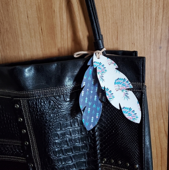 Purse charm dream catcher feathers, Keychain, Feather Keychain, Gift Idea f… - Picture 3 of 3